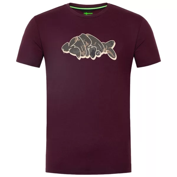 Korda Patterned Burgundy T-shirt 2XL