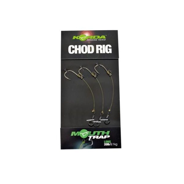 Korda Chod Rig Long Barbless Size 8 - vnaprej vezana chod predvrvica za bojle