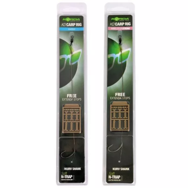 Korda N-Trap KD Rig Size 8 Kurv B 30lb- predvezana kraparska naveza