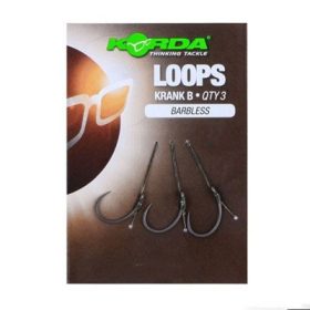   Korda Loop Rigs Size 6B DF Wide Gape 18lb - predvezana vrvica za boili kavelj