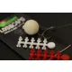 Korda Floss Caps White/Red - bojli zamašek