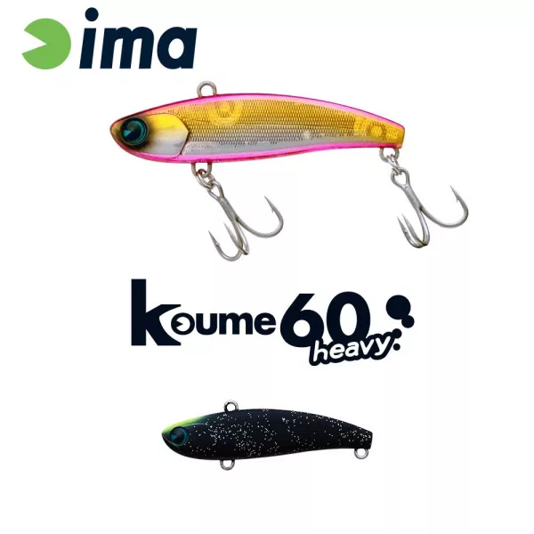 Ima Koume Vibration 60 Heavy 6cm 17gr 119 Matt Night Black Wobbler