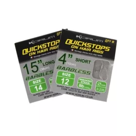   Korum Hair Rigs With Quickstops 15 Velikost 14 Monofil predvezana trnka
