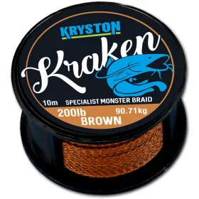   Kriston Kraken Monster Pletenica 200Lbs 10m 3.57mm Rjava Pletena predvrvica-Rjava