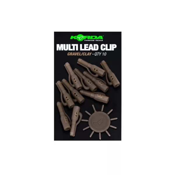 Korda Lead Clip Pin Gravel/Clay Multi Lead Clip Sponka za svinec 10 kos