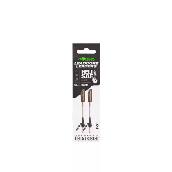 Korda Kable Leadcore Leader Heli Safe Gravel Boili Montaža 50cm 2db