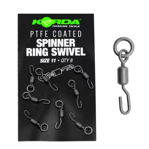 Korda PTFE Spinner Ring Swivel XX 11 Vrtljiv Obroček 8 kos