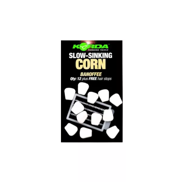 Korda Slow Sinking Corn Banoffee White Gumijasta koruza