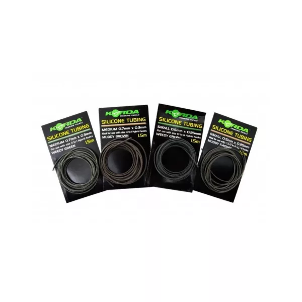 Korda Silicone Tube 0,75mm - Green - silikonska cev, termoskrčljiva cev