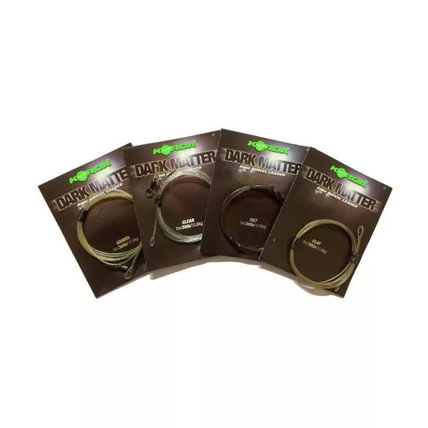 Korda Dark Matter Leader Heli Gravel 40lb Vnaprej navezana boilis vrvica