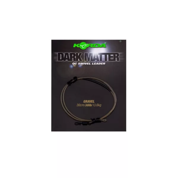 Korda Dark Matter Leader QC Swivel Gravel 30lb 30cm Predvezana Bojli Montaža