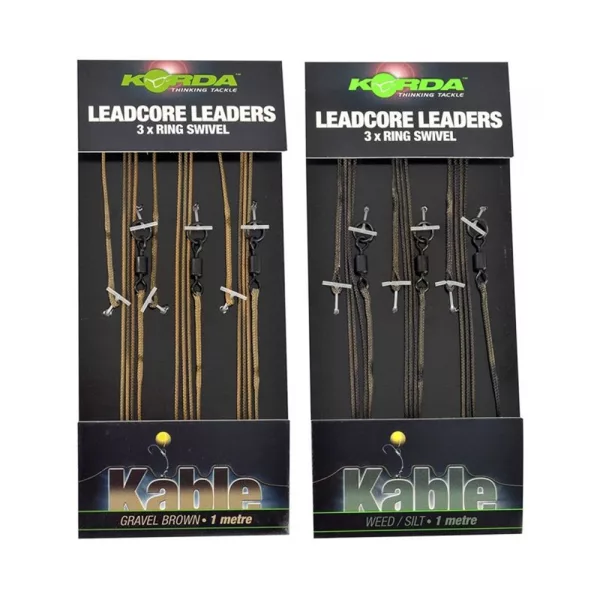 Korda Leadcore Ring Swivel Weed/Silt Predvezana Boilie Montaža 3 kosi