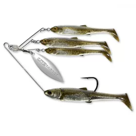   Livetarget Minnow Spinner Rig Temno jantarna/Zlata Majhna 11gr Vrtavkasta vaba
