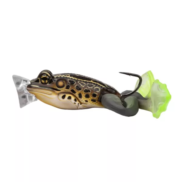 Livetarget The Ultimate Frog Popper Bait Tan Brown 5cm 21gr Imitacija žabe