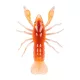 Livetarget Rakovica brez naveze Ognjeno-oranžna 7,1cm Potapljajoča Plastična rakovica 6db