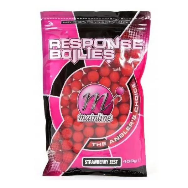 Mainline Shelf Life Boilies Strawberry Zest 15 mm 450 g.r - vabe za bojle