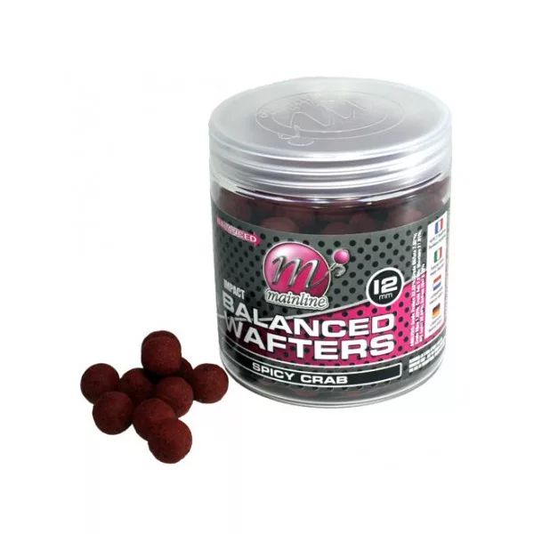 Mainline High Imp. Balanced Wafters Spicy Crab -12mm - wafters bojli