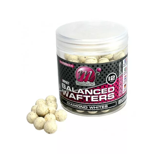 Mainline High Imp. Balanced Wafters Diamond Whites - 12mm - wafters bojli