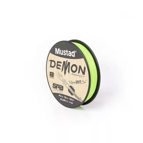 Mustad Demon Perfect Braid Chartreuse 0,30mm 150m Pletena Glavna Vrvica