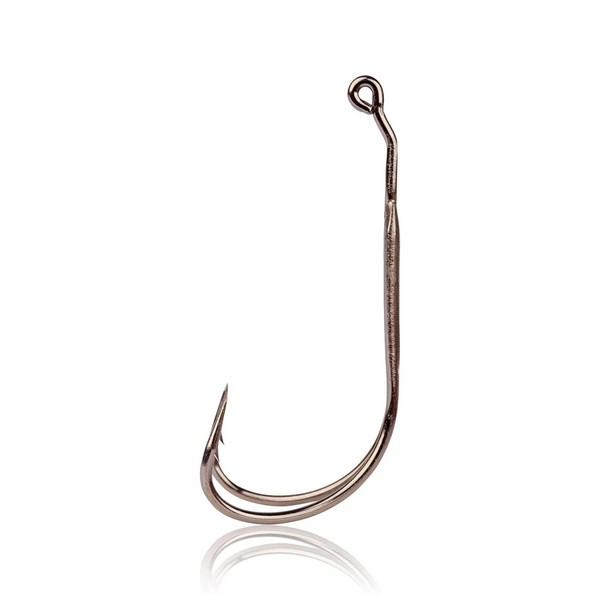 Mustad Frog Double Hook 2X Strong 3.5G Black Nickel 4/1 dvojni trnek 2 kosa
