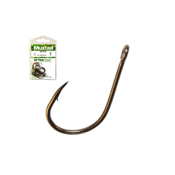 Mustad Big Gun 2 Kavelj z očescem, z bodico 12db