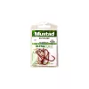 Mustad Red Baitholder 4/0 Kavelj z ušesom, bodljikast 6 kos