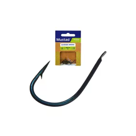   Mustad Blue Allround Hook 2 Lapkás, Szakállas Feeder Horog 12db