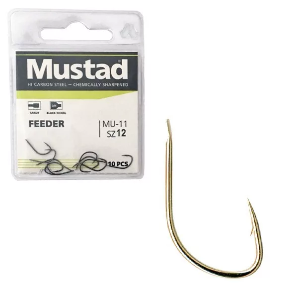 Mustad Ultra NP Feeder 8 Z lopatko, z bodico krapovska trnka 10db