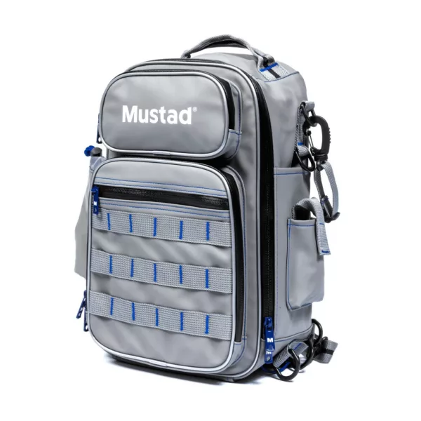 Mustad Game Time Sling Pack Tackle Multi Siva-Modra Vodoodporni Nahrbtnik