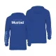 Mustad Modra blagovna znamka Longsleeve UV s kapuco 3XL Dolga majica s kapuco