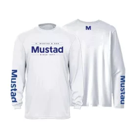 Mustad Svetlo siva znamka majica z dolgimi rokavi UV S