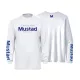 Mustad Svetlo siva znamka majica z dolgimi rokavi UV XL