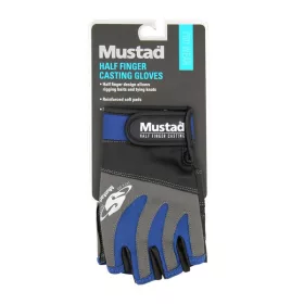 Mustad Half Finger Casting Gloves Rokavice brez prstov - S