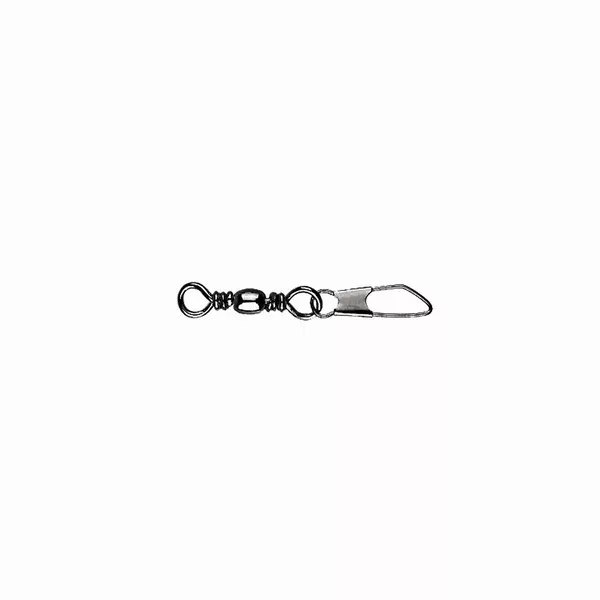 Mustad Barrel Swivel With Safety Snap 6×A3 10db vrtiljak s hitro sponko Snap