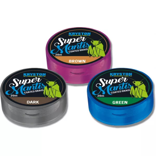 Kriston Super Mantis Pletenica z zaščitnim premazom 35lbs 20m 0.62mm Rjava Pletena predvrvica-Rjava