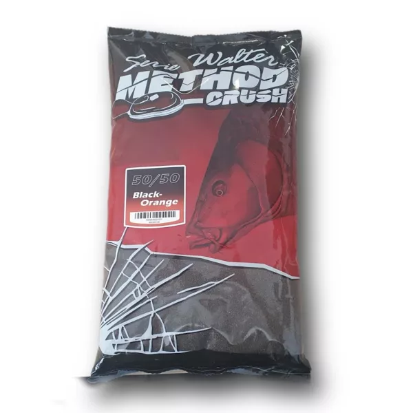 Serie Walter SW Method Crush 50/50 Črno-oranžno Krmilo iz ribje moke 1kg