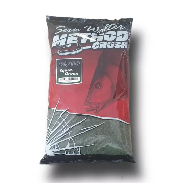 Serie Walter SW Method Crush 50/50 Lignji-zeleno Krmilo iz ribje moke 1kg