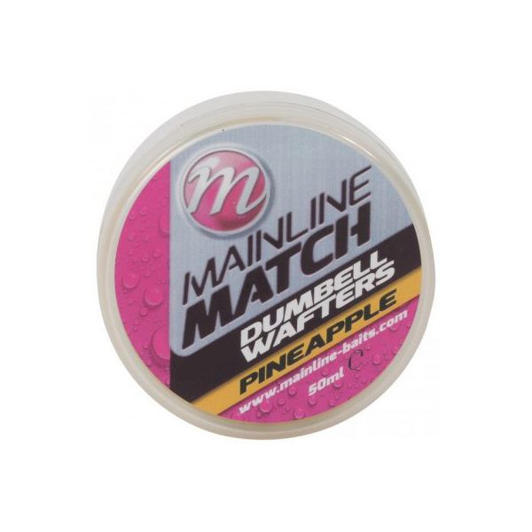 Mainline Match Dumbell Wafters 10 mm - Yellow - Pineapple - wafters vaba za trnek