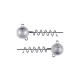 Fox Rage Mega Screws Bulk 25gr Csavaros Jigfej 20db