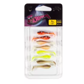   Fox Rage Micro Fry UV Mixed Colour Pack 4cm Plastična Vaba 8 kos