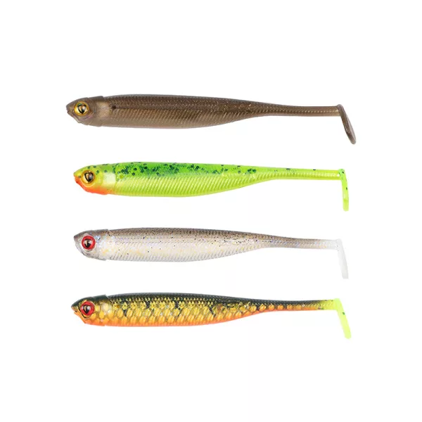 Fox Rage Mini Tiddler Mixed Colour Pack Loaded 7cm Plastična vaba 4 kosi