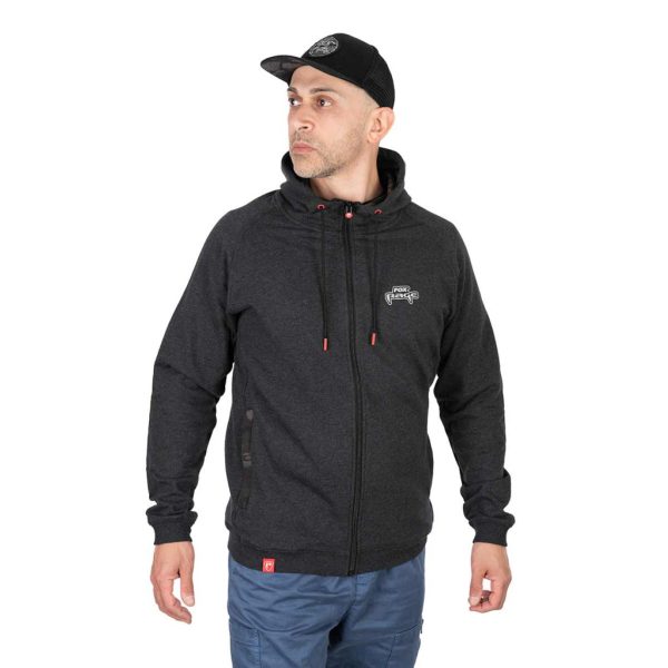 Fox Rage Voyager Hoody Dark Grey Pulover z zadrgo M