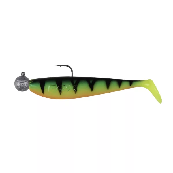 Fox Rage Bulk Loaded Zander Pro Shads UV Firetiger 10cm 4/0 10gr Plastična Vaba