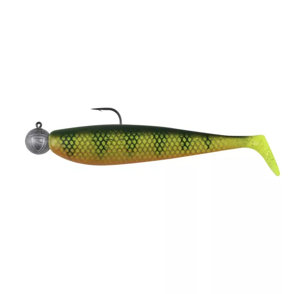 Fox Rage Bulk Loaded Zander Pro Shads UV Natural Perch 12cm 4/0 50gr Plastična Vaba