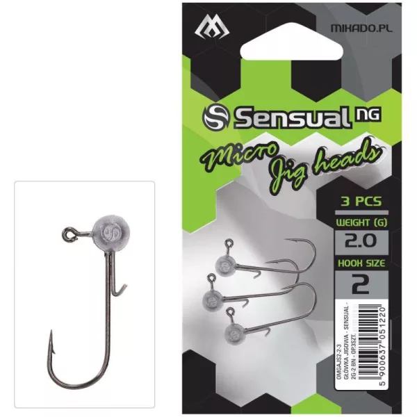 Mikado 6 Sensual 1gr Mikro Jig glava 3 kosi