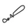 Sasame Black Nickel L Csavart Csali Rögzítő Kapocs 8db