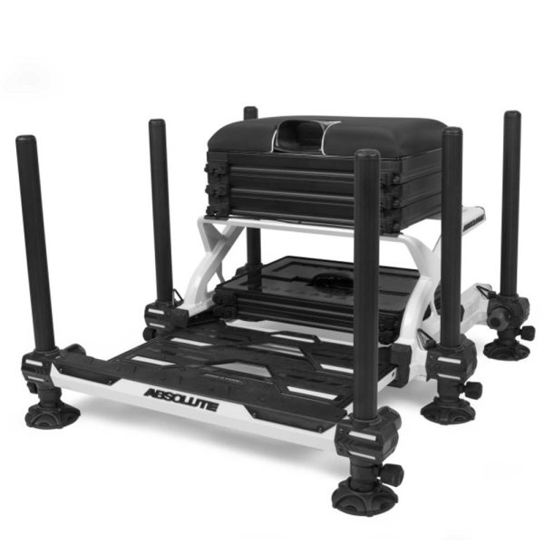 Preston Absolute Station Bela Tekmovalna ribiška škatla