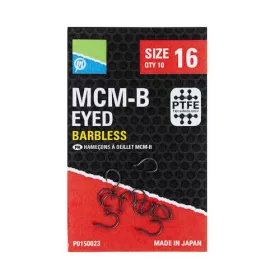 Preston McmB Hooks 14 Kavelj z očescem, brez brade 10db