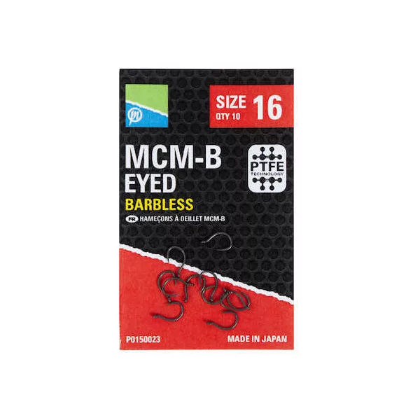 Preston McmB Hooks 14 Kavelj z očescem, brez brade 10db