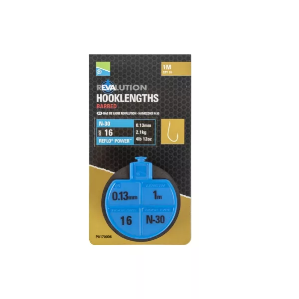 Preston Revalution Hooklengths N30 Velikost 12